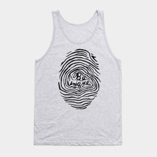 Be Unique Fingerprint Tank Top